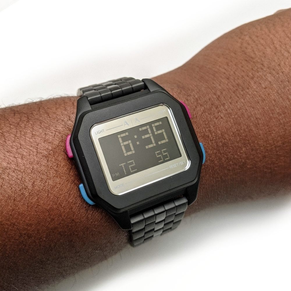 ARMANI EXCHANGE DIGITAL STAINLESS STEEL WATCH - Picture 6 of 10